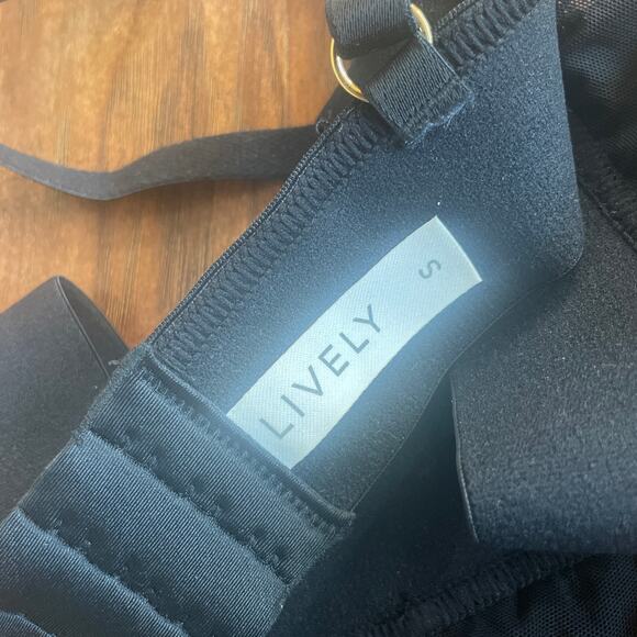 LIVELY Long Lined Bralette in Black Size Small S - Picture 5 of 5